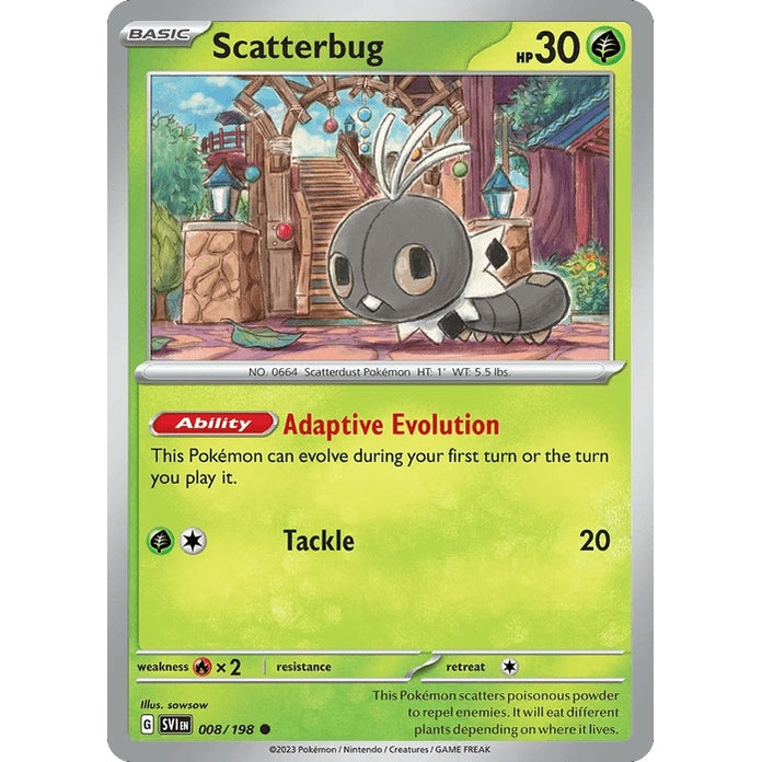 Scatterbug - Scarlet & Violet (Common) [SVI-8] English / Near Mint / Normal