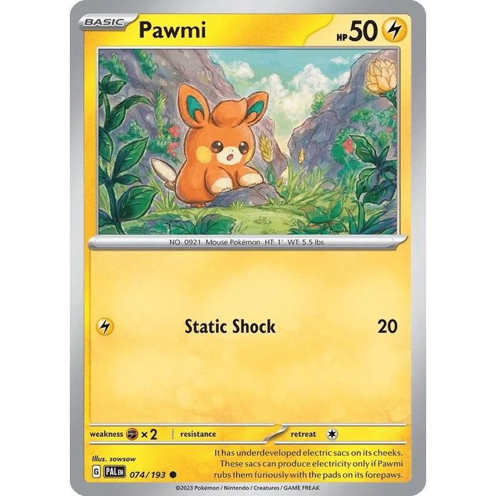 Pawmi - Paldea Evolved (Common) [PAL-74] English / Near Mint / Normal