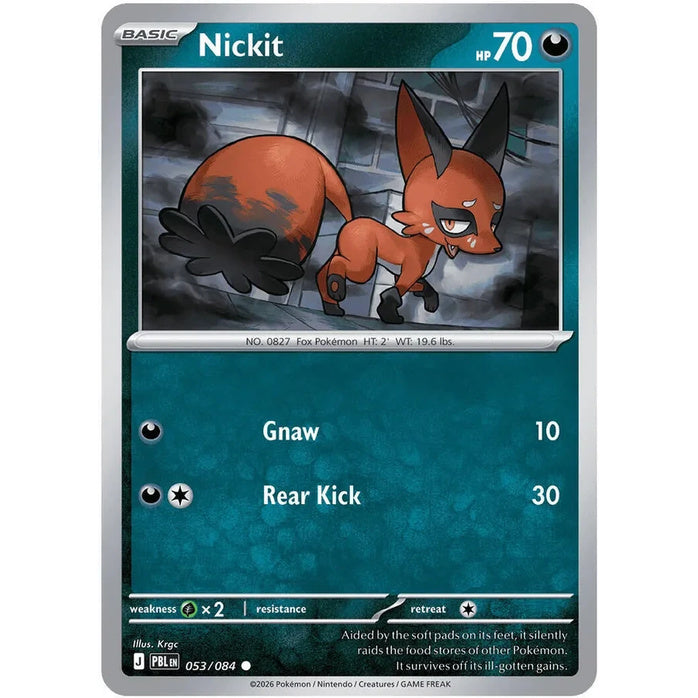 Nickit - Pitch Black (Common) [PBL-53] English / Near Mint / Normal