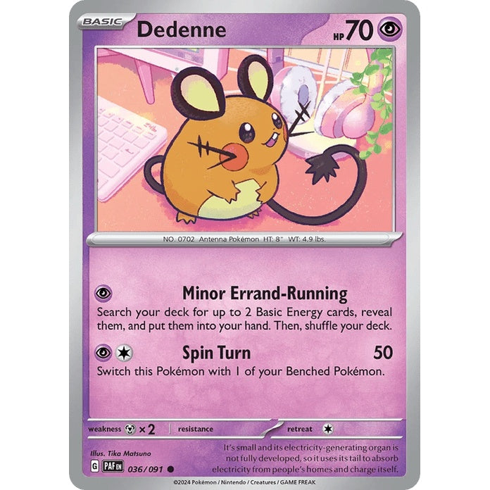 Dedenne - Paldean Fates (Common) [PAF-36] English / Near Mint / Normal