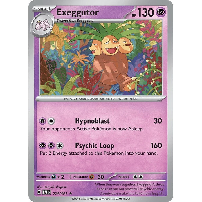 Exeggutor - Paldean Fates (Rare) [PAF-24] English / Near Mint / Normal