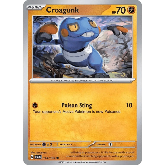 Croagunk - Paldea Evolved (Common) [PAL-114] English / Near Mint / Normal