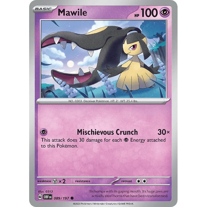 Mawile - Obsidian Flames (Common) [OBF-89] English / Near Mint / Normal