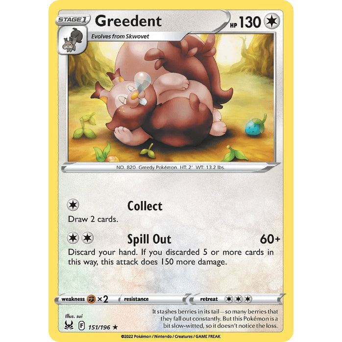 Greedent - Lost Origin (Rare) [LOR-151] English / Near Mint / Normal
