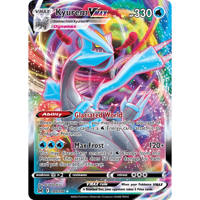 Kyurem VMAX - Lost Origin (Rare Holo VMAX) [LOR-49] English / Near Mint / Normal