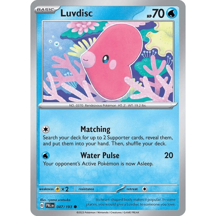 Luvdisc - Paldea Evolved (Common) [PAL-47] English / Near Mint / Normal