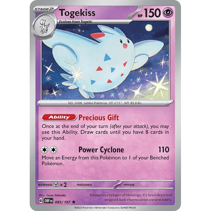 Togekiss - Obsidian Flames (Rare) [OBF-85] English / Near Mint / Normal