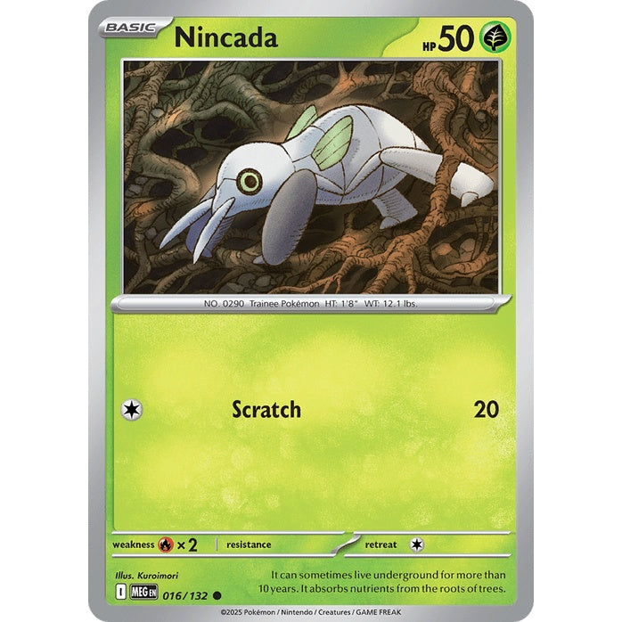 Nincada - Mega Evolution (Common) [MEG-16] English / Near Mint / Normal