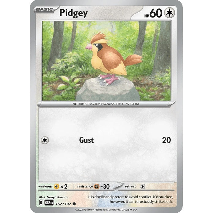 Pidgey - Obsidian Flames (Common) [OBF-162] English / Near Mint / Normal