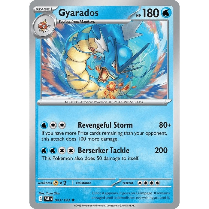 Gyarados - Paldea Evolved (Rare) [PAL-43] English / Near Mint / Normal