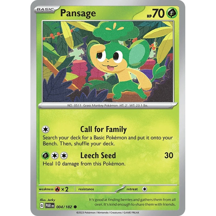Pansage - Paradox Rift (Common) [PAR-4] English / Near Mint / Normal