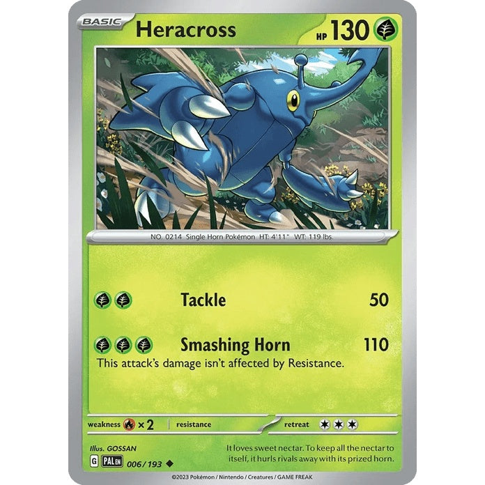 Heracross - Paldea Evolved (Uncommon) [PAL-6] English / Near Mint / Normal