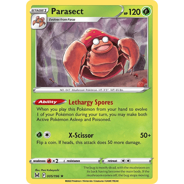 Parasect - Lost Origin (Rare) [LOR-5] English / Near Mint / Normal