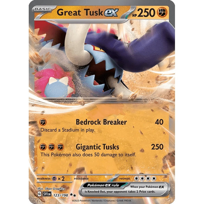 Great Tusk ex - Scarlet & Violet (Double Rare) [SVI-123] English / Near Mint / Normal
