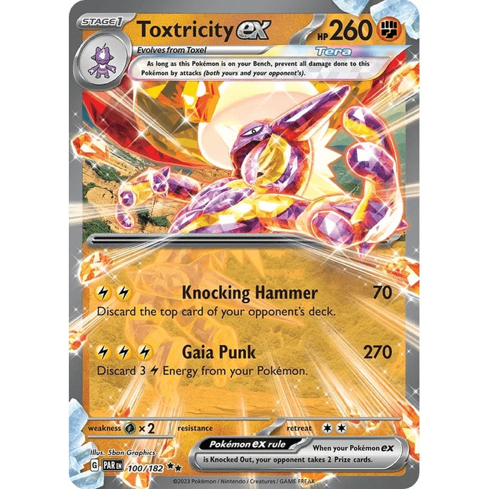 Toxtricity ex - Paradox Rift (Double Rare) [PAR-100] English / Near Mint / Normal