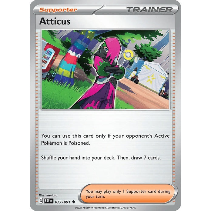 Atticus - Paldean Fates (Uncommon) [PAF-77] English / Near Mint / Normal