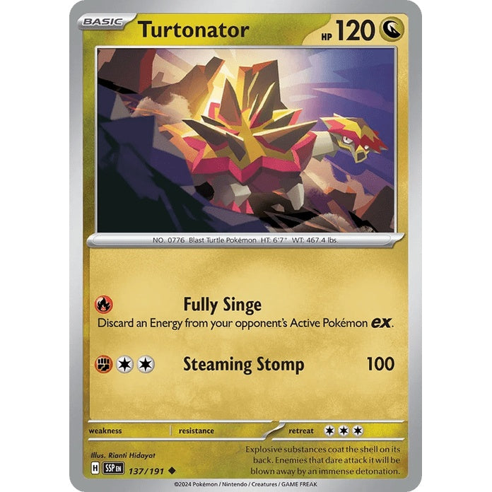 Turtonator - Surging Sparks (Uncommon) [SSP-137] English / Near Mint / Normal