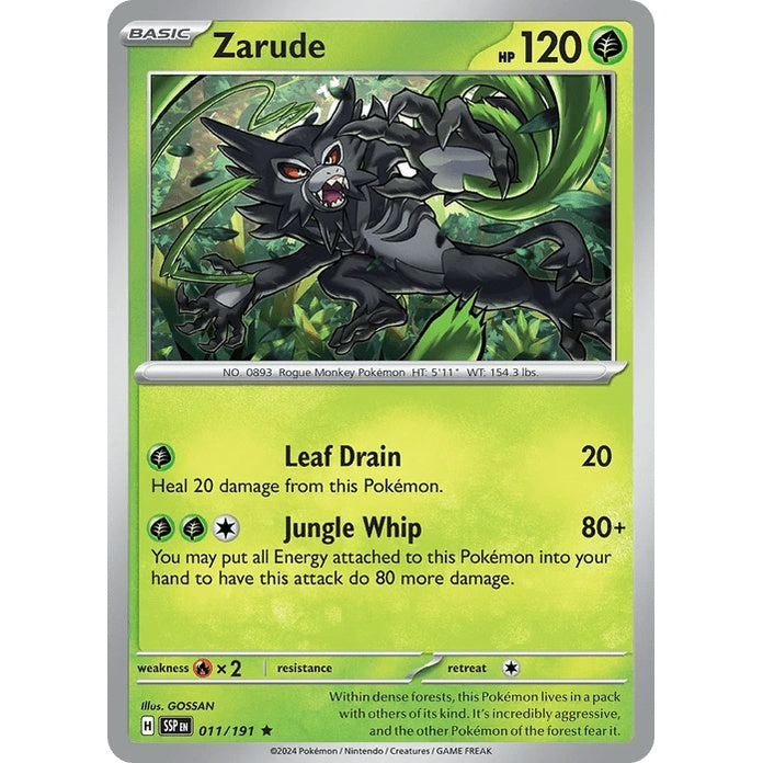 Zarude - Surging Sparks (Rare) [SSP-11] English / Near Mint / Normal