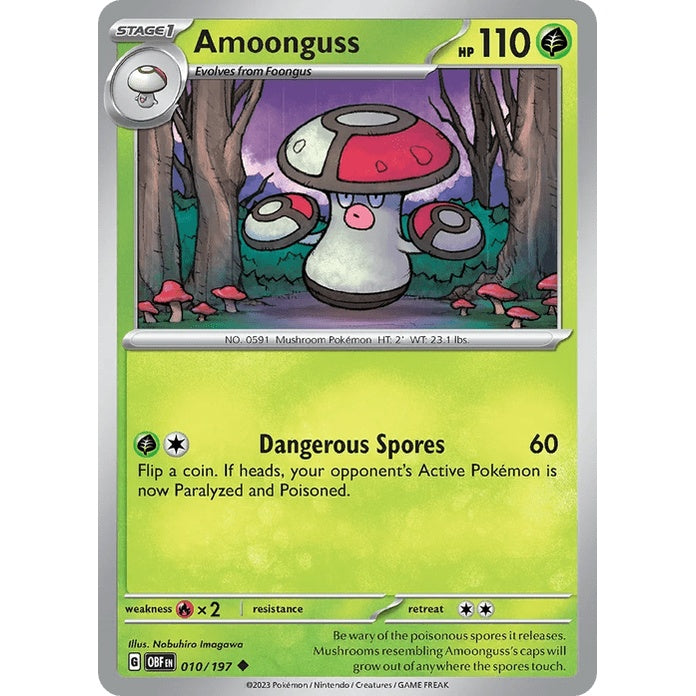 Amoonguss - Obsidian Flames (Uncommon) [OBF-10] English / Near Mint / Normal