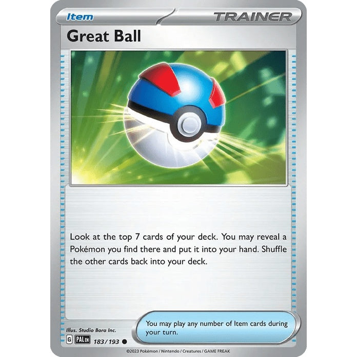 Great Ball - Paldea Evolved (Common) [PAL-183] English / Near Mint / Normal