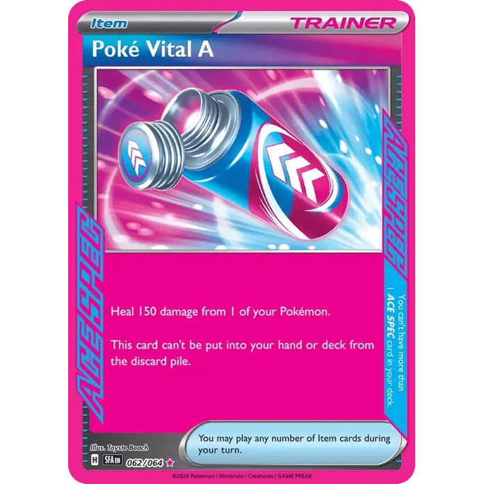 Poké Vital A - Shrouded Fable (ACE SPEC Rare) [SFA-62] English / Near Mint / Normal