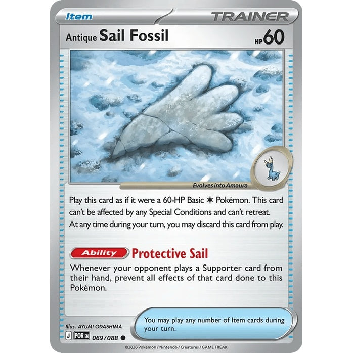 Antique Sail Fossil - Perfect Order (Common) [POR-69] English / Near Mint / Normal