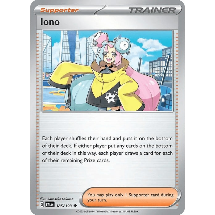 Iono - Paldea Evolved (Uncommon) [PAL-185] English / Near Mint / Normal