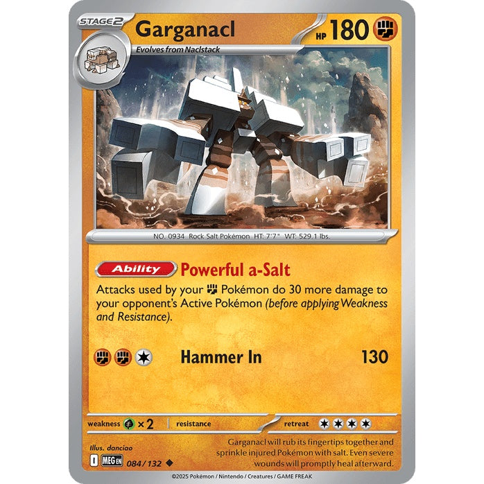 Garganacl - Mega Evolution (Uncommon) [MEG-84] Japanese / Near Mint / Normal
