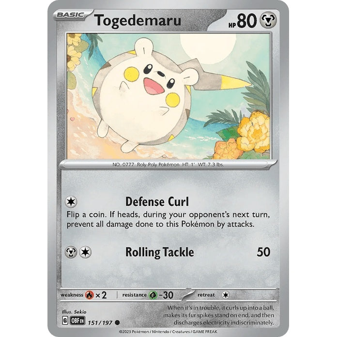 Togedemaru - Obsidian Flames (Common) [OBF-151] English / Near Mint / Normal