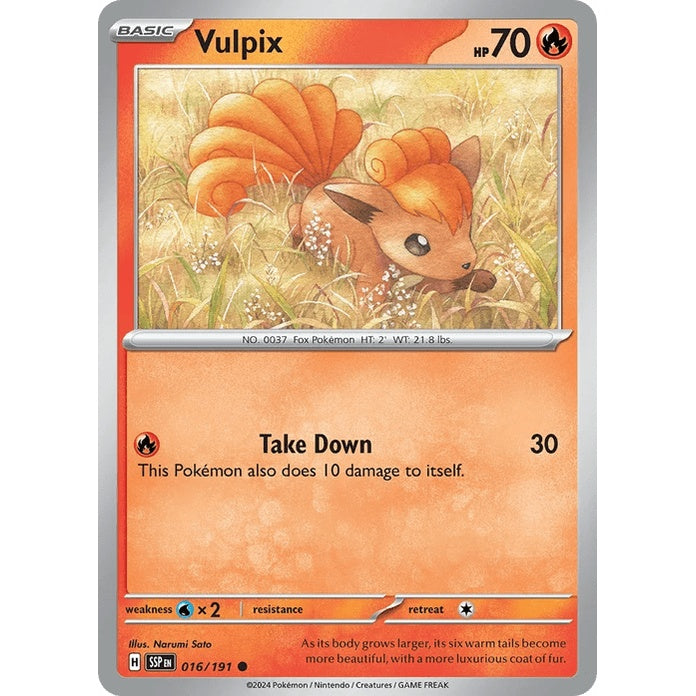 Vulpix - Surging Sparks (Common) [SSP-16] English / Near Mint / Normal