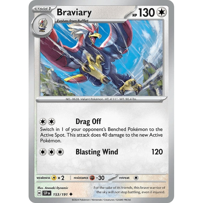 Braviary - Surging Sparks (Uncommon) [SSP-153] English / Near Mint / Normal