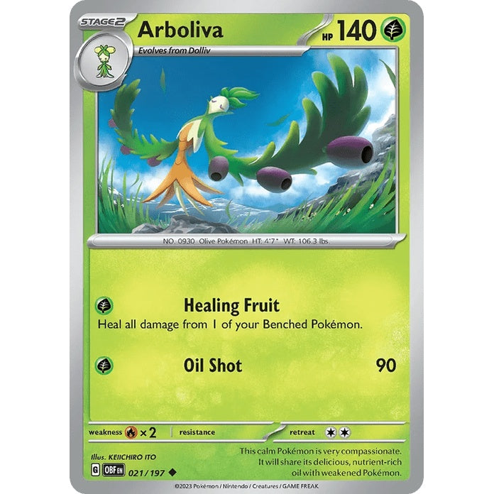 Arboliva - Obsidian Flames (Uncommon) [OBF-21] English / Near Mint / Normal
