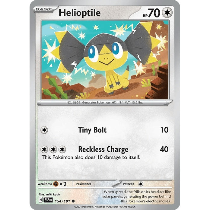 Helioptile - Surging Sparks (Common) [SSP-154] English / Near Mint / Normal