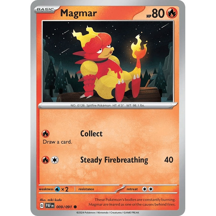 Magmar - Paldean Fates (Common) [PAF-9] English / Near Mint / Normal