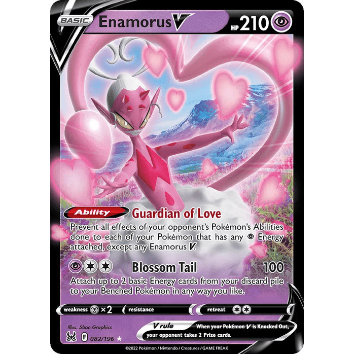 Enamorus V - Lost Origin (Rare Holo V) [LOR-82] English / Near Mint / Normal