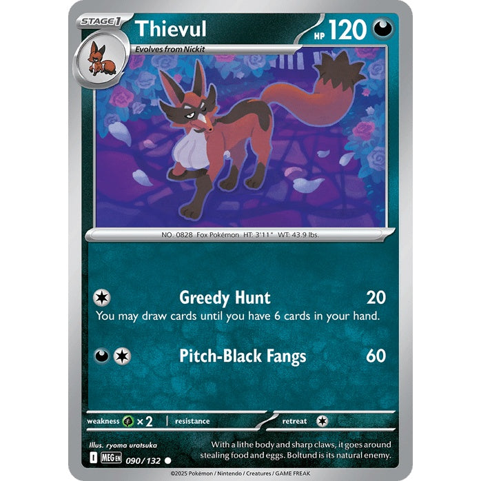 Thievul - Mega Evolution (Common) [MEG-90] English / Near Mint / Normal