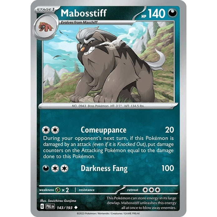 Mabosstiff - Paldea Evolved (Uncommon) [PAL-143] English / Near Mint / Normal