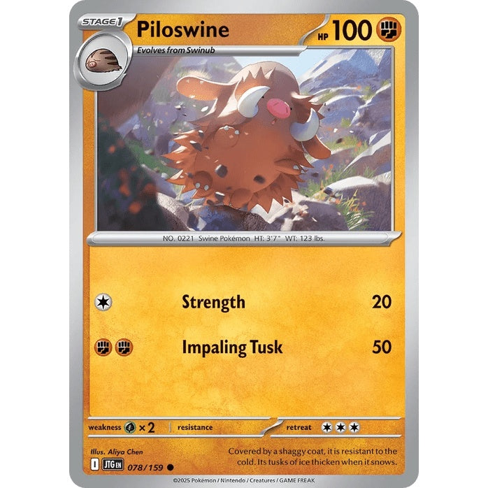 Piloswine - Journey Together (Common) [JTG-78] English / Near Mint / Normal