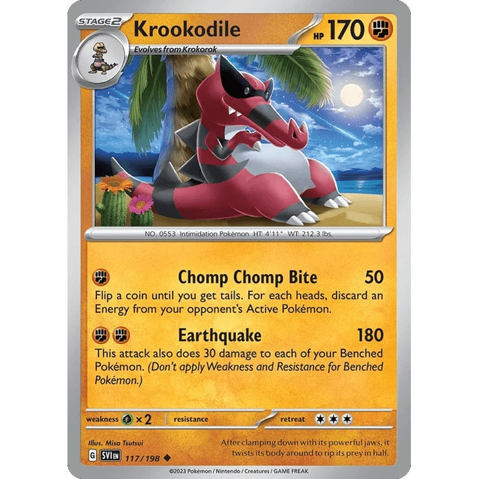 Krookodile - Scarlet & Violet (Uncommon) [SVI-117] English / Near Mint / Normal