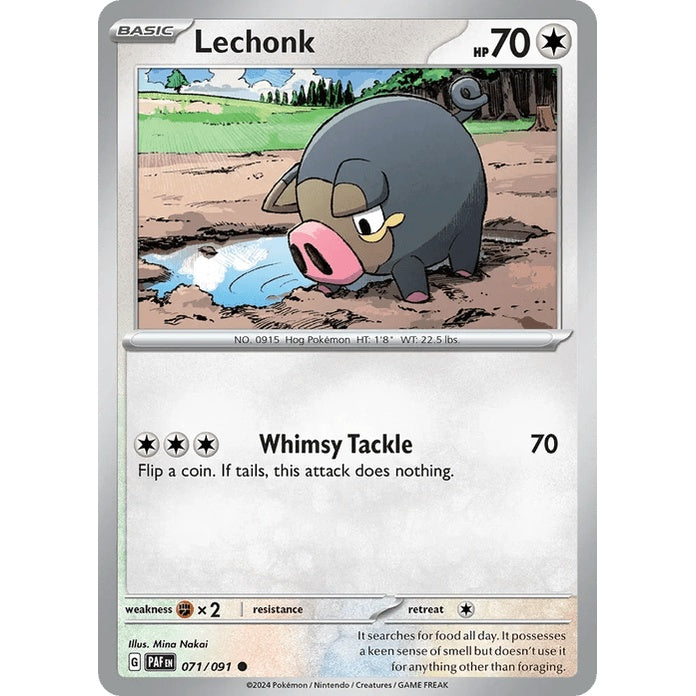 Lechonk - Paldean Fates (Common) [PAF-71] English / Near Mint / Normal