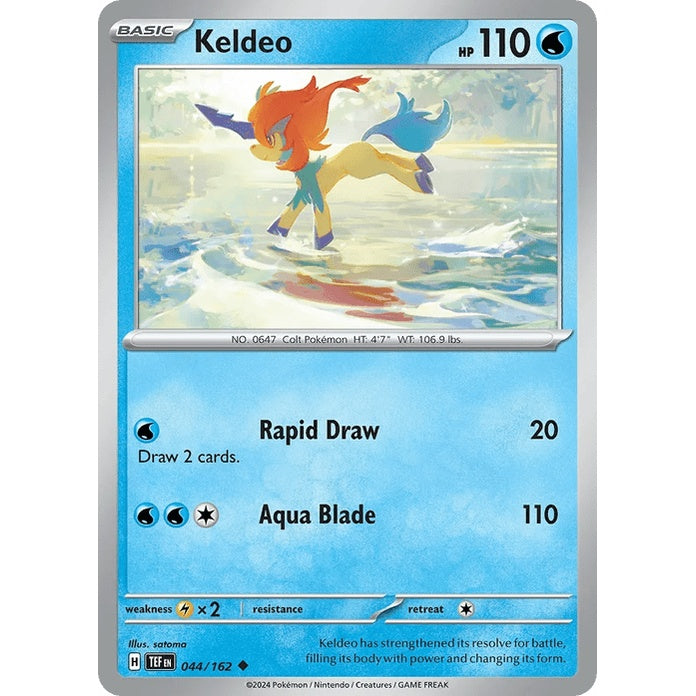 Keldeo - Temporal Forces (Uncommon) [TEF-44] English / Near Mint / Normal