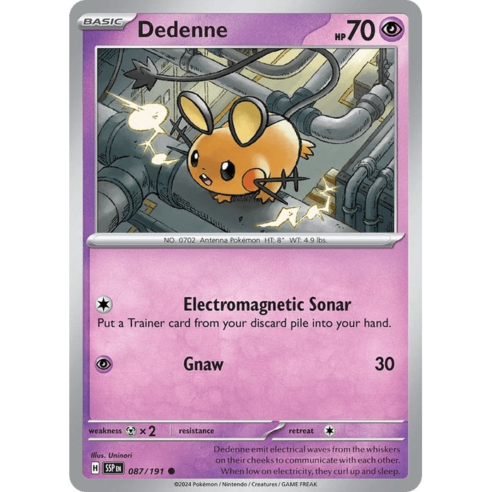 Dedenne - Surging Sparks (Common) [SSP-87] English / Near Mint / Normal