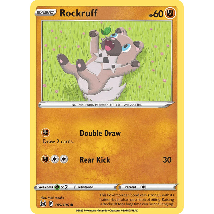Rockruff - Lost Origin (Common) [LOR-109] English / Near Mint / Normal