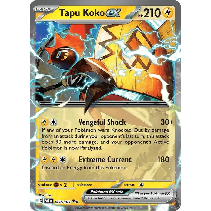 Tapu Koko ex - Paradox Rift (Double Rare) [PAR-68] English / Near Mint / Normal