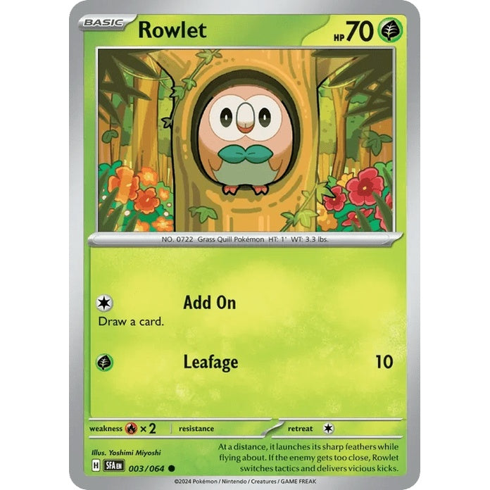 Rowlet - Shrouded Fable (Common) [SFA-3] English / Near Mint / Normal