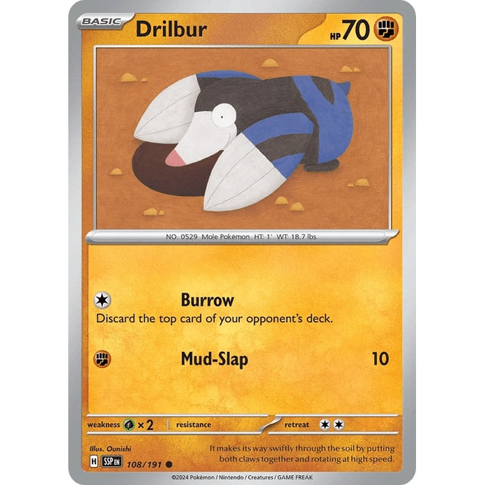 Drilbur - Surging Sparks (Common) [SSP-108] English / Near Mint / Normal