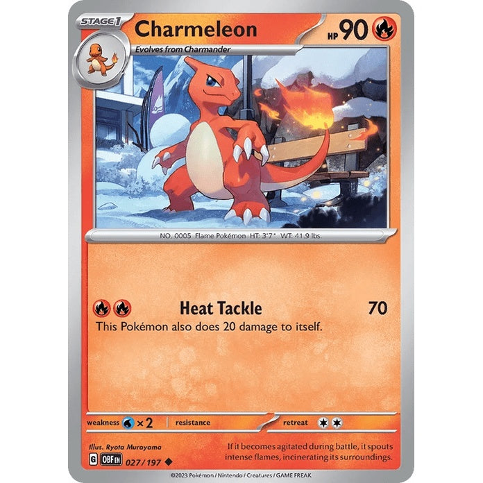 Charmeleon - Obsidian Flames (Uncommon) [OBF-27] English / Near Mint / Normal
