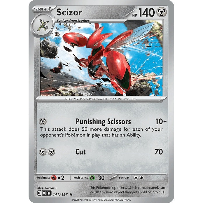 Scizor - Obsidian Flames (Rare) [OBF-141] English / Near Mint / Normal