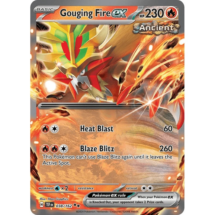 Gouging Fire ex - Temporal Forces (Double Rare) [TEF-38] English / Near Mint / Normal