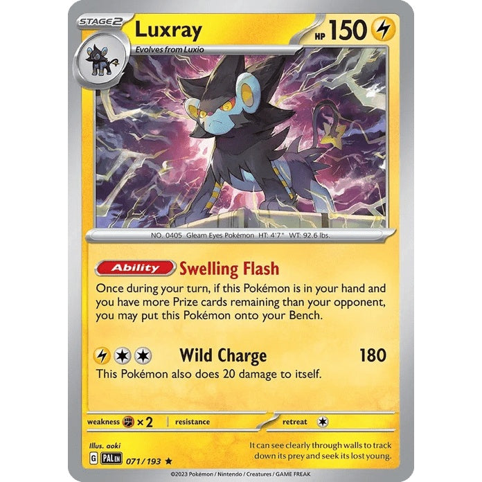 Luxray - Paldea Evolved (Rare) [PAL-71] English / Near Mint / Normal